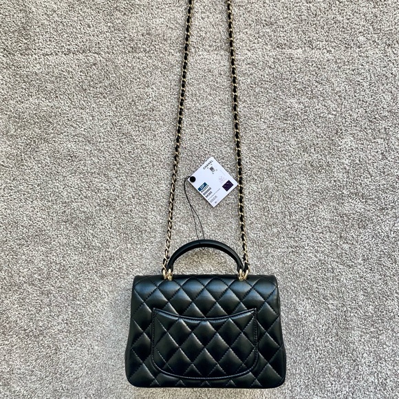 FULL SET - CHANEL Mini Rectangular Flap Bag with Top Handle - Picture 8 of 16